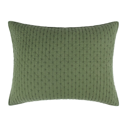 Cross Stitch 100% Cotton Quilt Set - Forest Green - Christmas Quilt