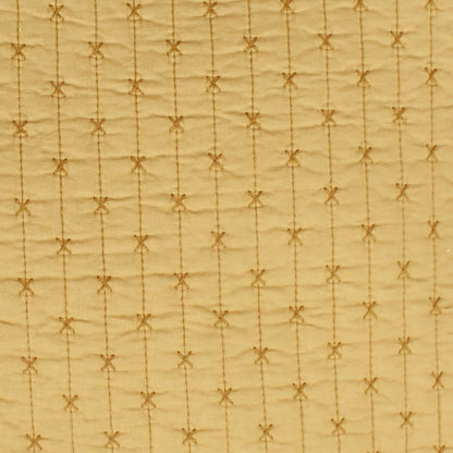 Cross Stitch 100% Cotton Quilt Set - Ochre