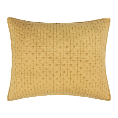 Cross Stitch 100% Cotton Quilt Set - Ochre