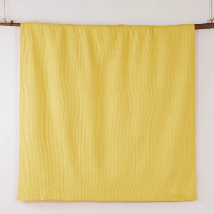 Vibrant Cross Stitch 100% Cotton Quilt Set - Yellow