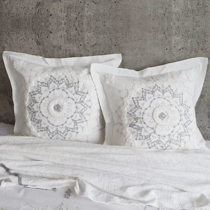 Betania Euro Sham - Medallion Pillow Sham - Quahog Bay Bedding