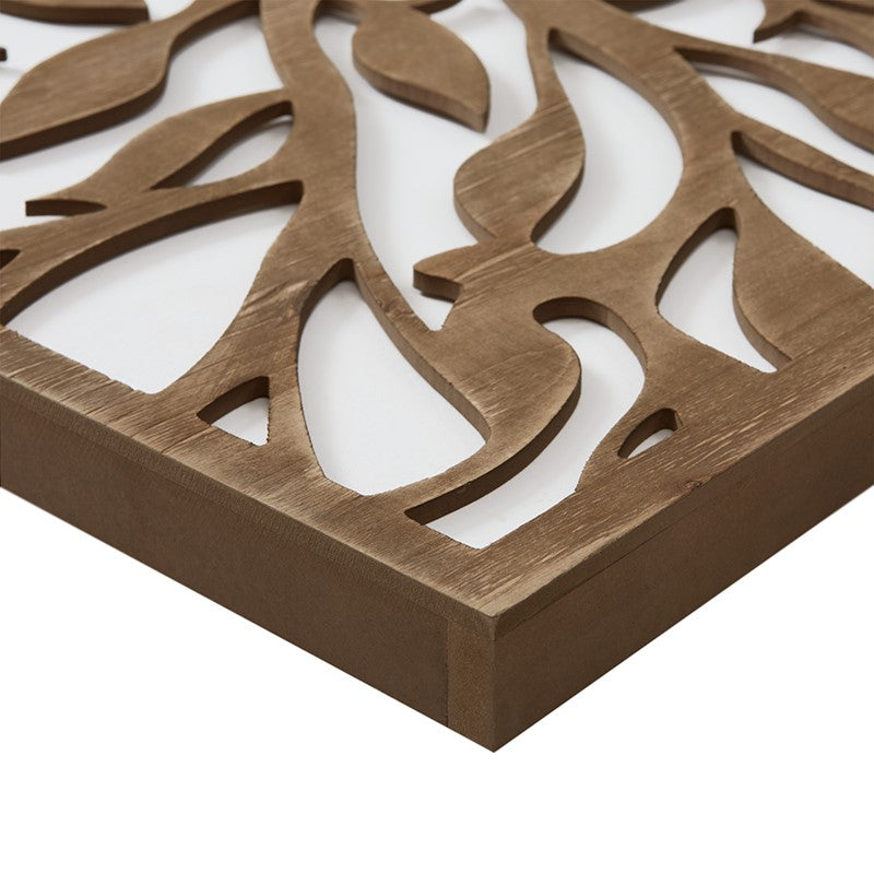 Birch Botanical Two-tone Wood Panel Wall Décor Set - Tree Of Life