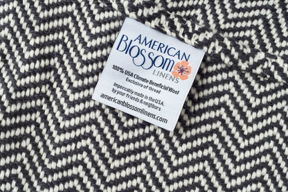 American Made Soft Chevron Pattern Throw Blanket - 100% American Made With USA Grown Cotton