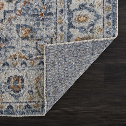 Blue Cream Hiti Washable area rug - Clearance - Quahog Bay Bedding