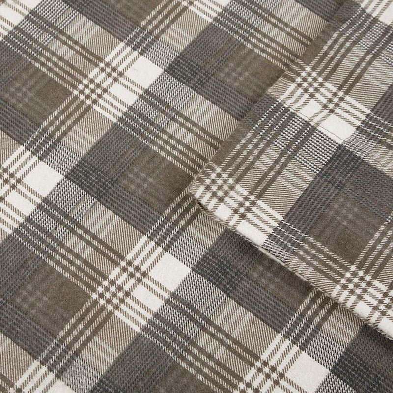 Woolrich 100% Cotton Printed Flannel Sheet Set - Brown Plaid - Quahog Bay Bedding