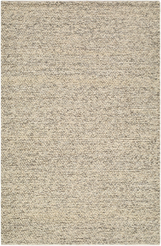 Clayne Beige & Charcoal Premium Wool Area Rug