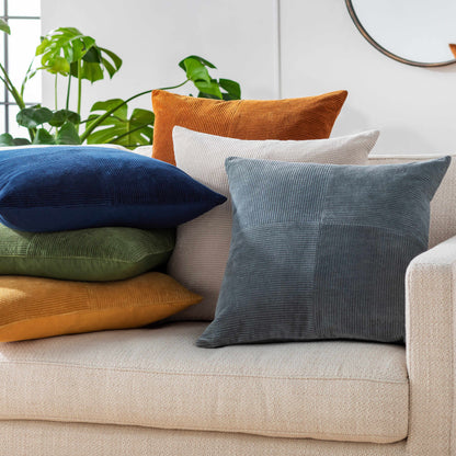 Orit Olive Green Corduroy Accent Pillow