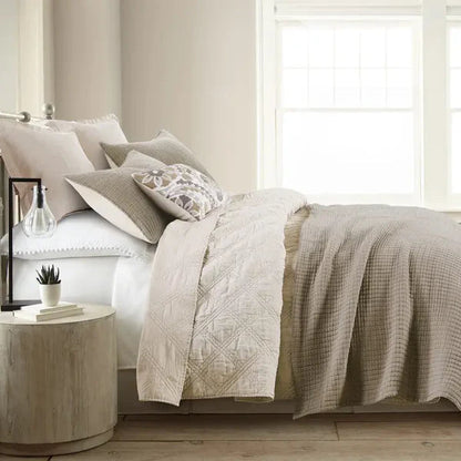 Caden Cotton Muslin Coverlet - Quahog Bay Bedding