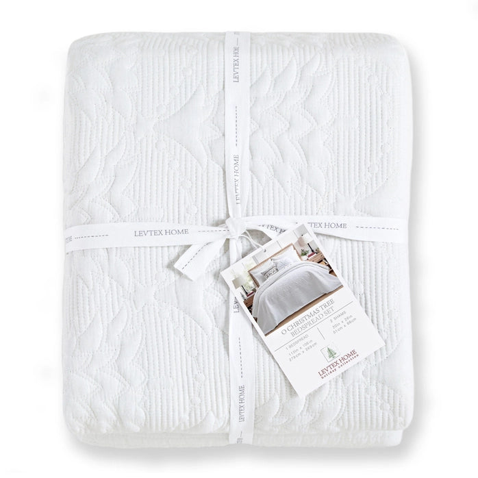 O Christmas Tree Bedspread Set - Coastal Christmas Bedding