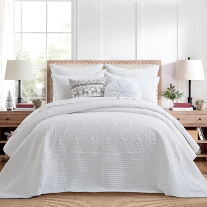 O Christmas Tree Bedspread Set - Coastal Christmas Bedding
