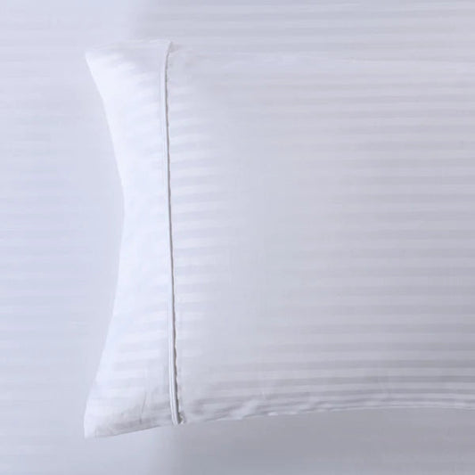 CinchFit American Made Luxury 600TC Thick Quality 100% Cotton Stripe Queen And King Pillowcase Set - Quahog Bay Bedding