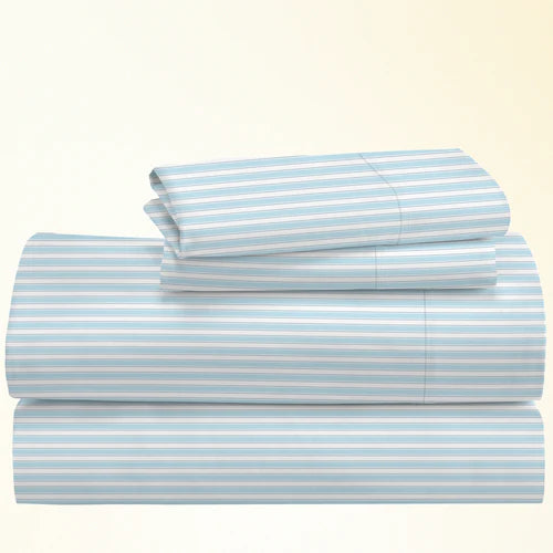 CinchFit Twin XL Sheet Sets 400TC Cotton Prints - Quahog Bay Bedding