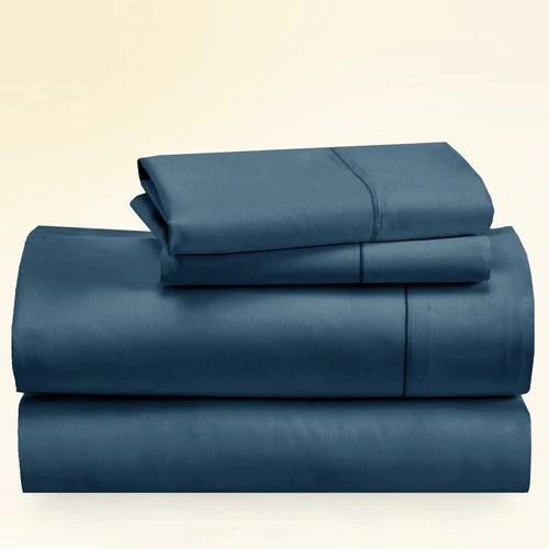 CinchFit Full Sheet Sets 400TC Cotton Solid Colors - Quahog Bay Bedding