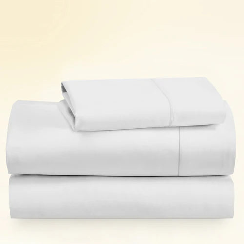CinchFit Twin Sheet Sets 400TC Cotton Solid Colors - Quahog Bay Bedding