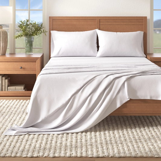 CinchFit No Tear Split Top King Luxurious 100% Turkish Cotton Flannel Sheets