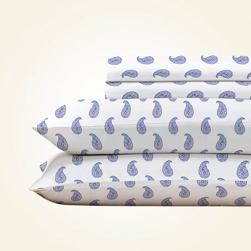 CinchFit American Made King 9 Inch Depth Sheet Sets - 400TC Cotton Prints