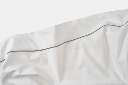 6PC Percale Bed Sheet Set With Piping Design - American Made With USA Grown Cotton