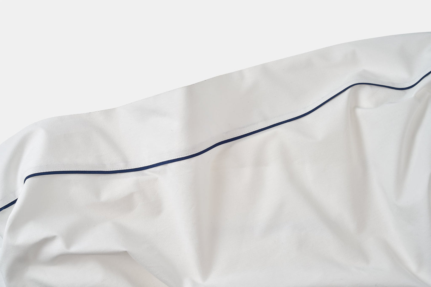 6PC Percale Bed Sheet Set With Piping Design - American Made With USA Grown Cotton