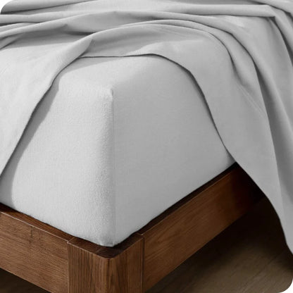CinchFit American Made No Tear Split Top King Cotton Flannel Cord Elastic Sheets