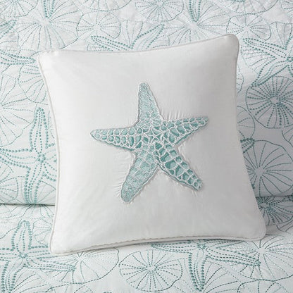 Coastal Maya Bay Square Pillow - Quahog Bay Bedding