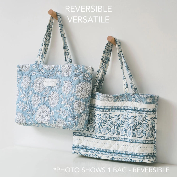 Coastal Tote Bag - Adare Blue