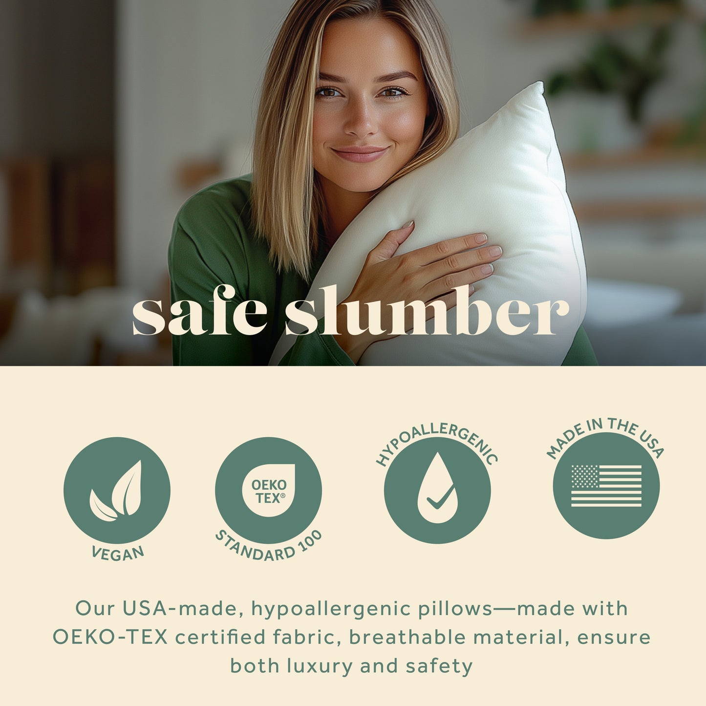 ComfySoft Down Alternative Pillow, Ultra soft