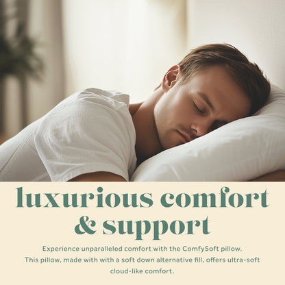 ComfySoft Down Alternative Pillow, Ultra soft