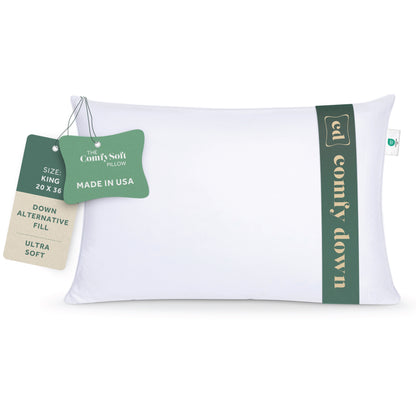 ComfySoft Down Alternative Pillow, Ultra soft