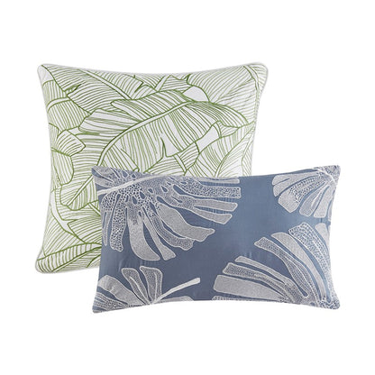 Lorelai Tropical Coastal 100% Cotton 6PC Comforter Set