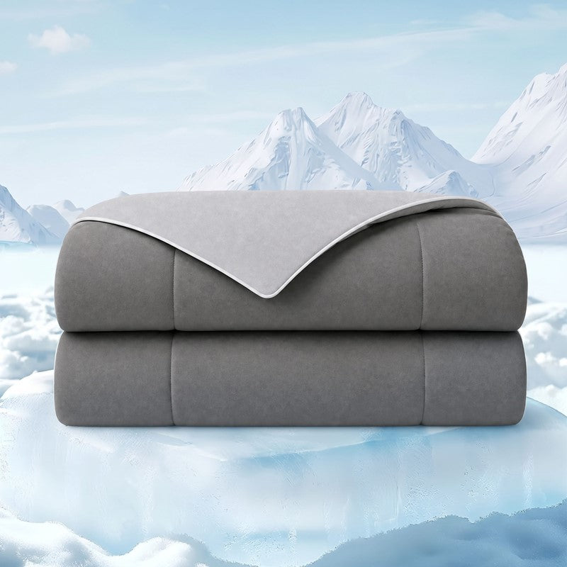 Cooling Lightweight Down Alternative Reversible Comforter | Nautical Comforters | Grey