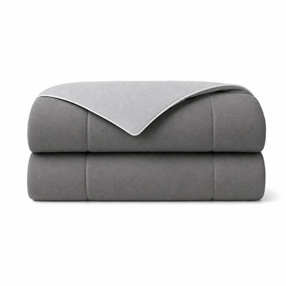 Cooling Lightweight Down Alternative Reversible Comforter | Nautical Comforters | Grey