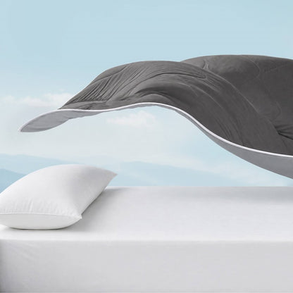 Cooling Lightweight Down Alternative Reversible Comforter | Nautical Comforters | Grey