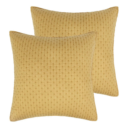 Cross Stitch Euro Sham Set of 2 - Quahog Bay Bedding