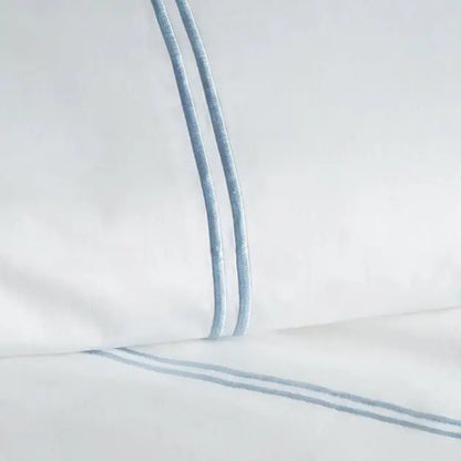 Custom 600TC Double Stripe Embroidered Duvet Cover Set Yacht Bedding