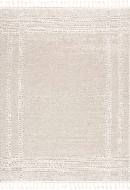 Ryuu Ivory Carved Area Rug