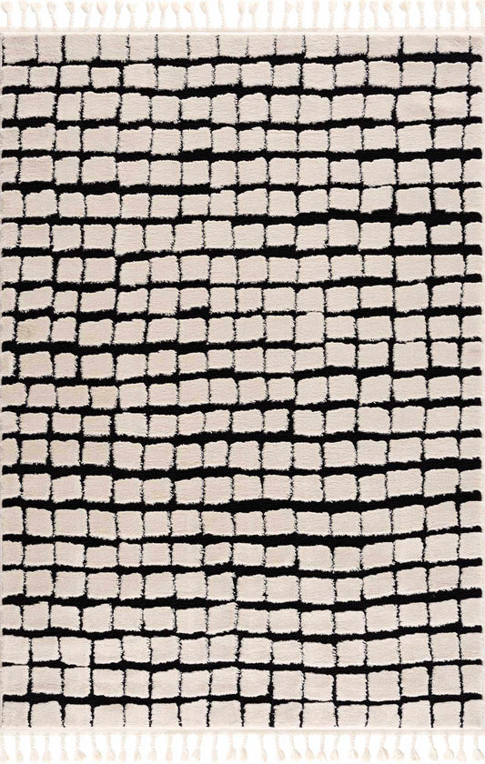 Teshi Plush Grid Area Rug - Promo