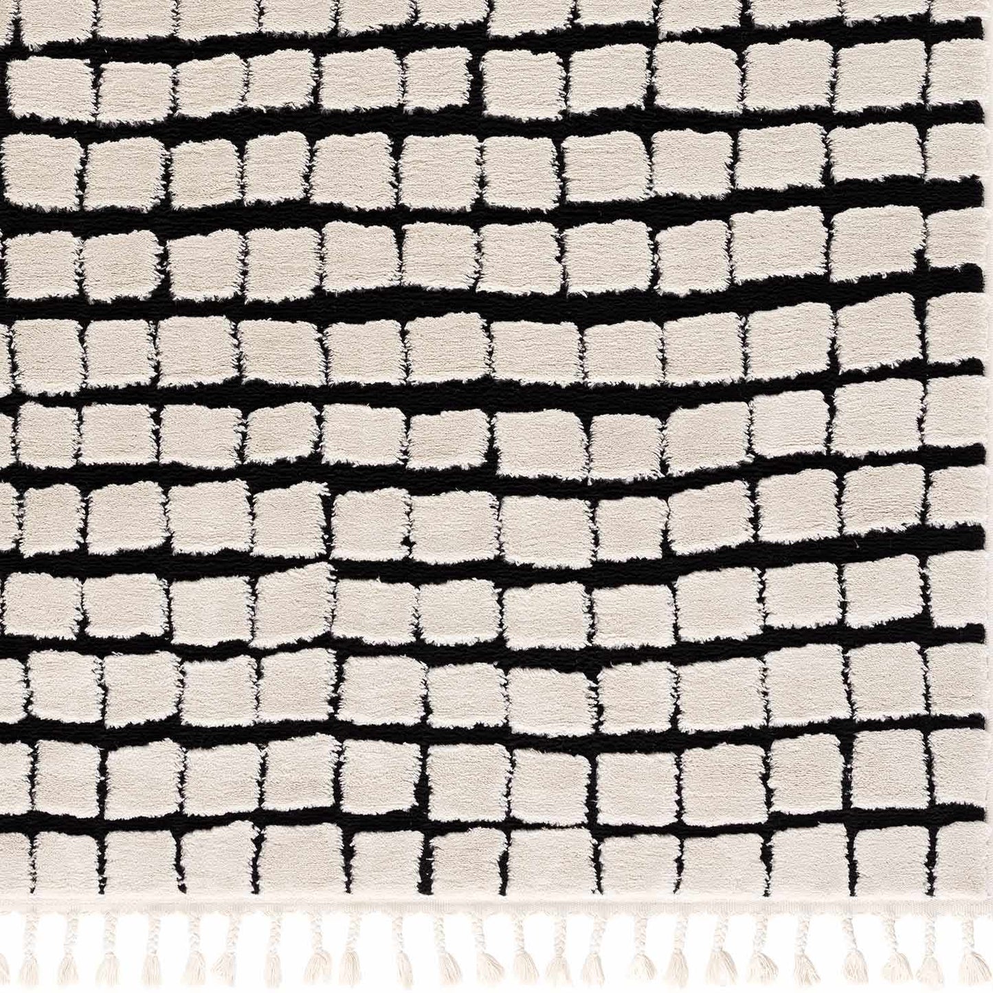 Teshi Plush Grid Area Rug - Promo