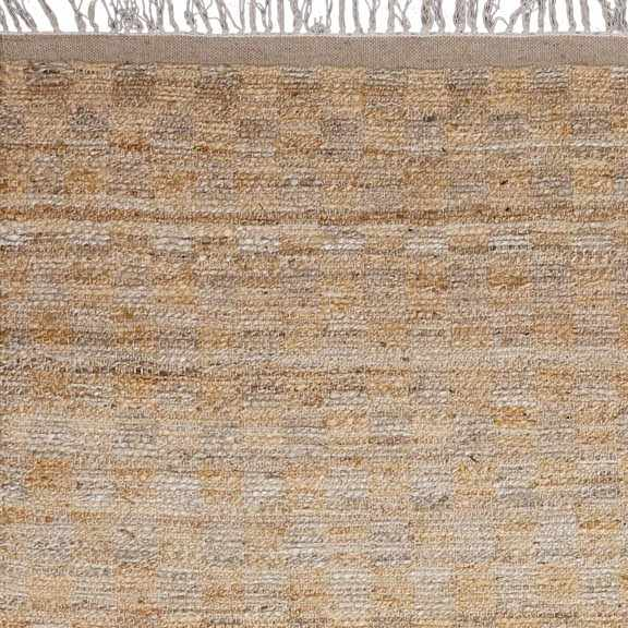 Lonut Lite Checkered Jute Rug