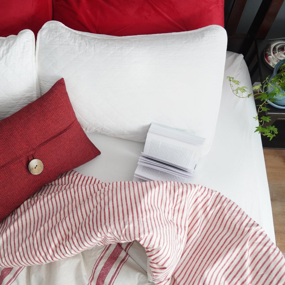 Farmhouse Stripe Reversible Comforter Set