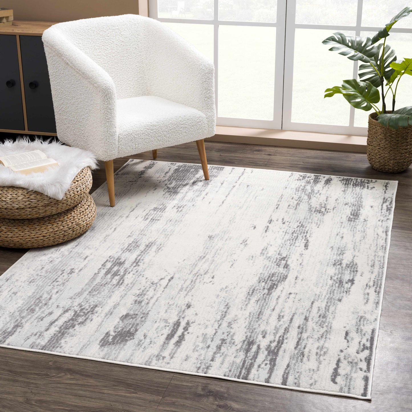 Tigrima 2320 Ivory & Gray Abstract Rug - Promo