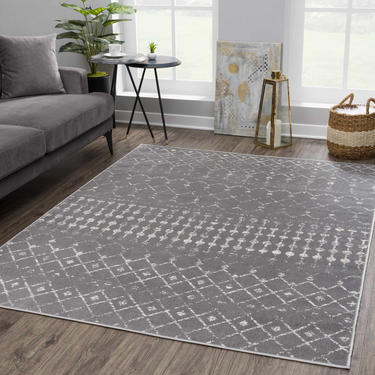 Tigrican Charcoal 2329 Area Rug - Clearance