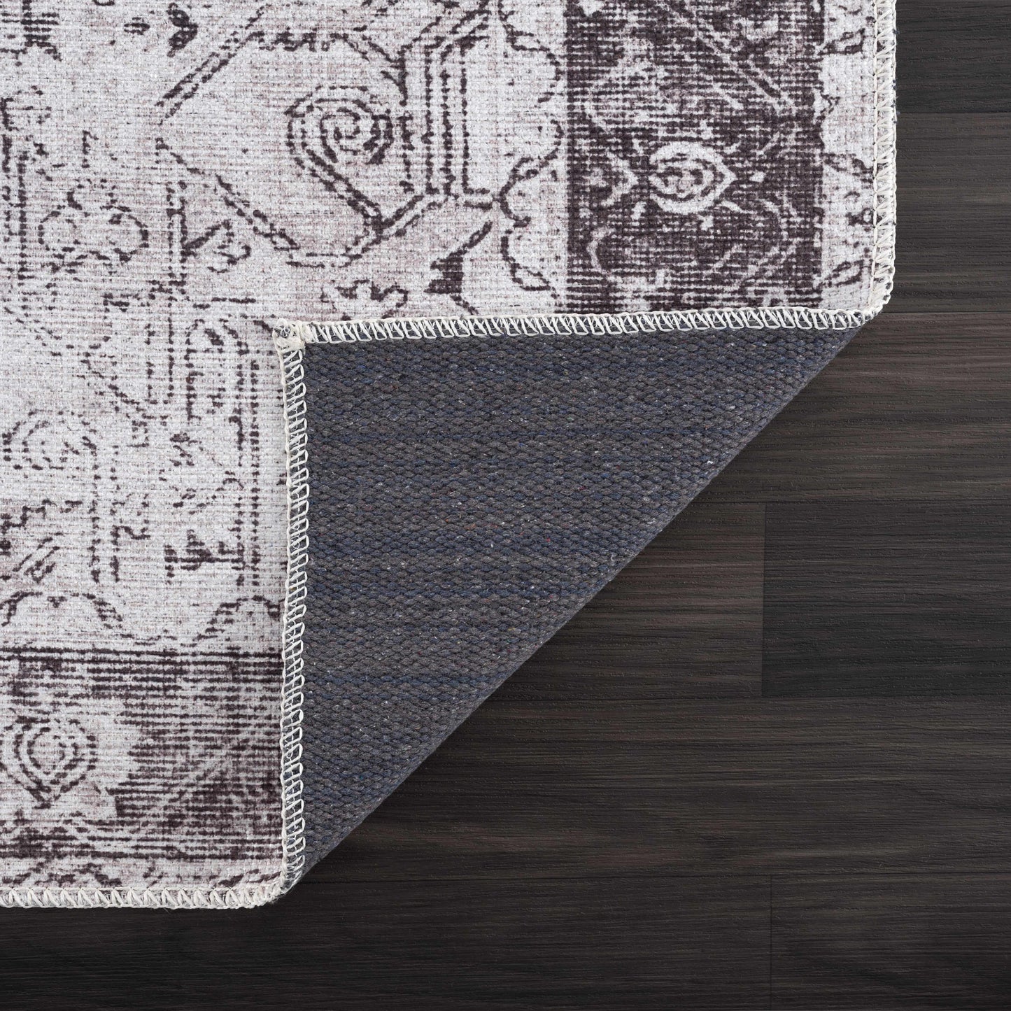 Rosman Black Washable Rug - Limited Edition