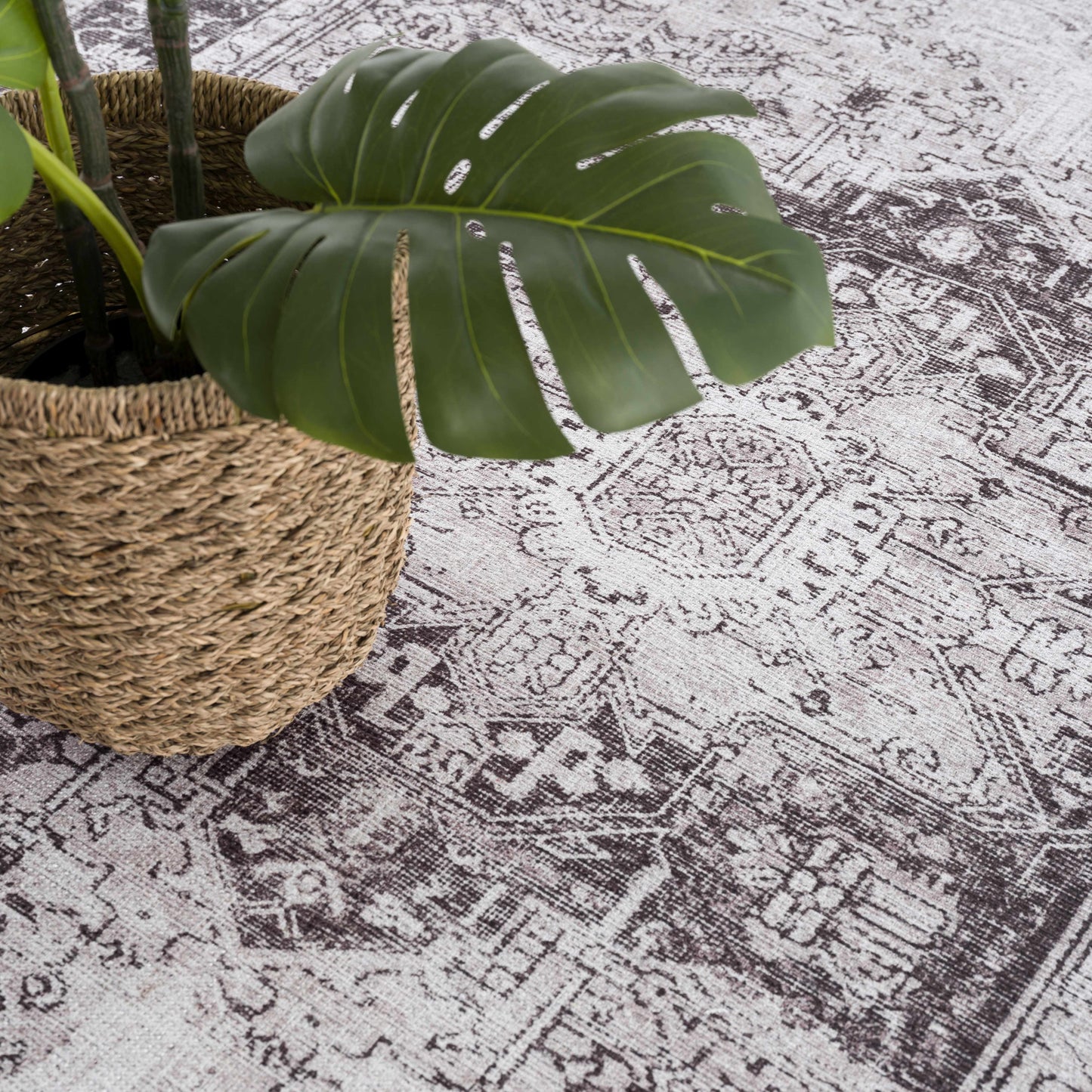 Rosman Black Washable Rug - Limited Edition