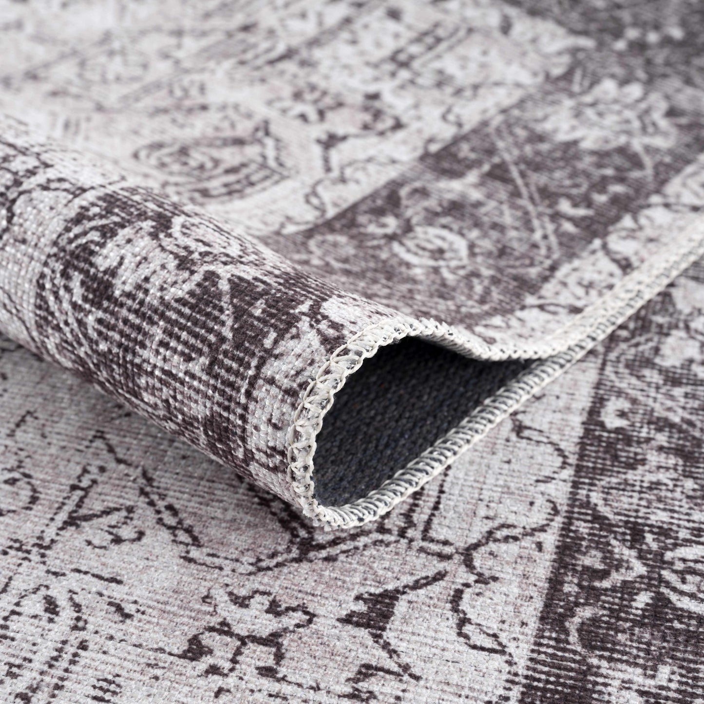 Rosman Black Washable Rug - Limited Edition