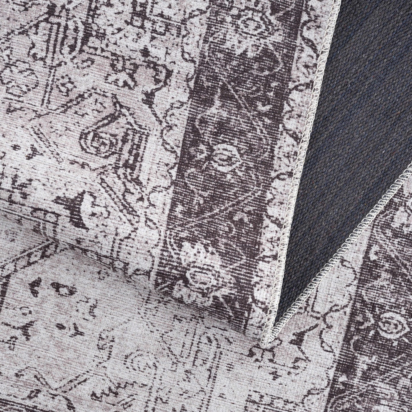 Rosman Black Washable Rug - Limited Edition