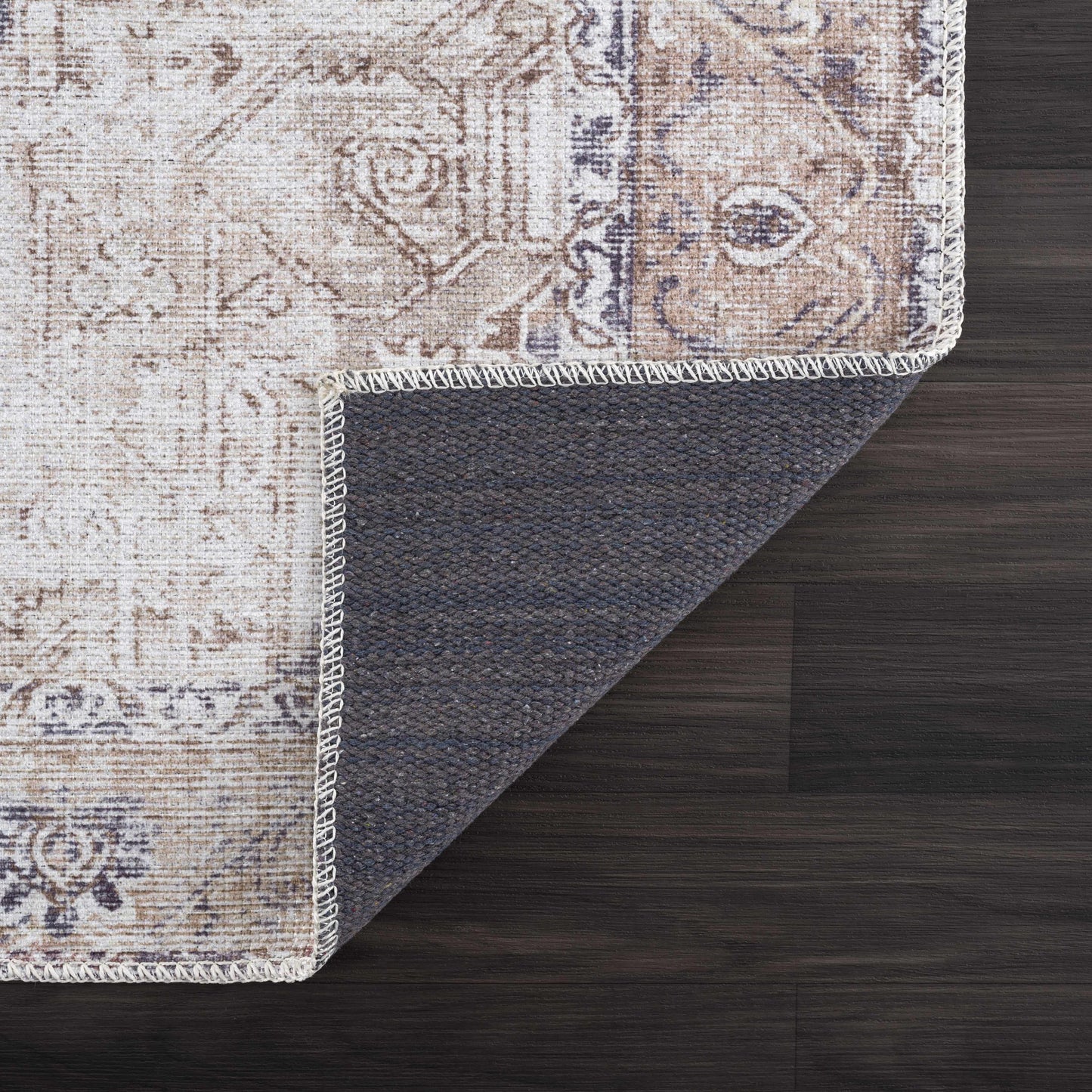 Beige Rosman Washable Rug - Limited Edition