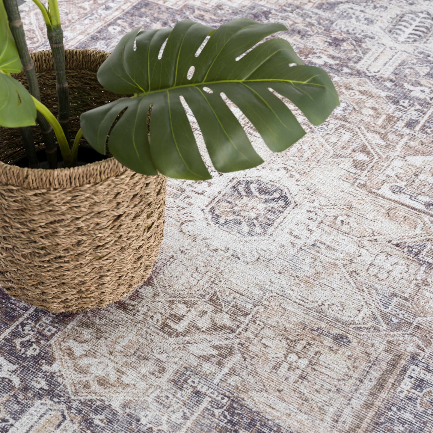 Beige Rosman Washable Rug - Limited Edition