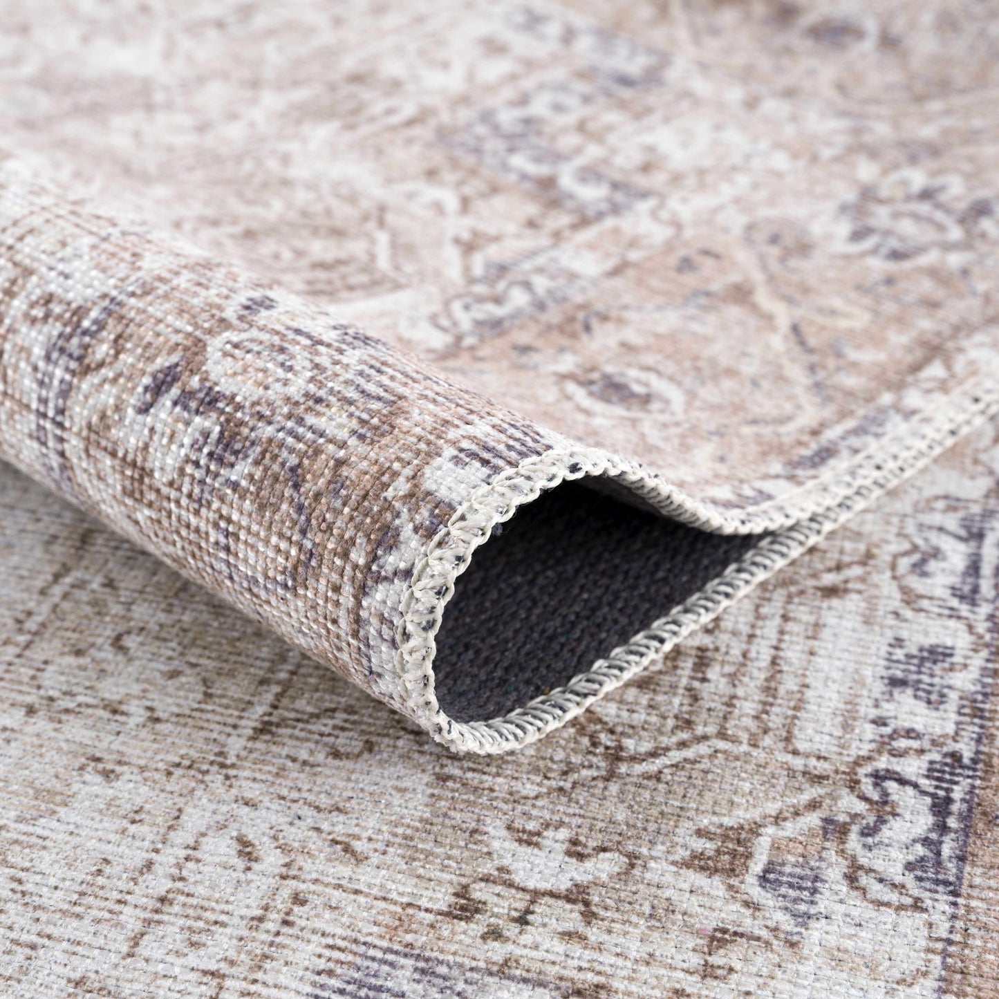 Beige Rosman Washable Rug - Limited Edition