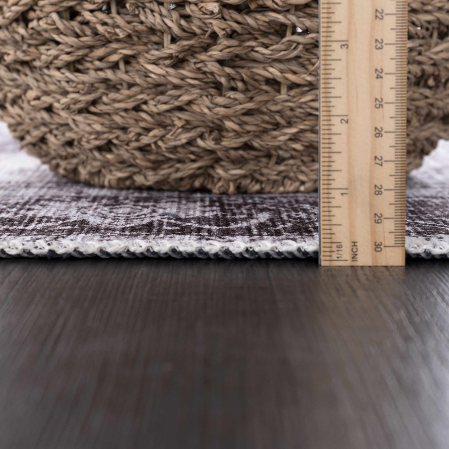 Rosman Black Washable Rug - Limited Edition
