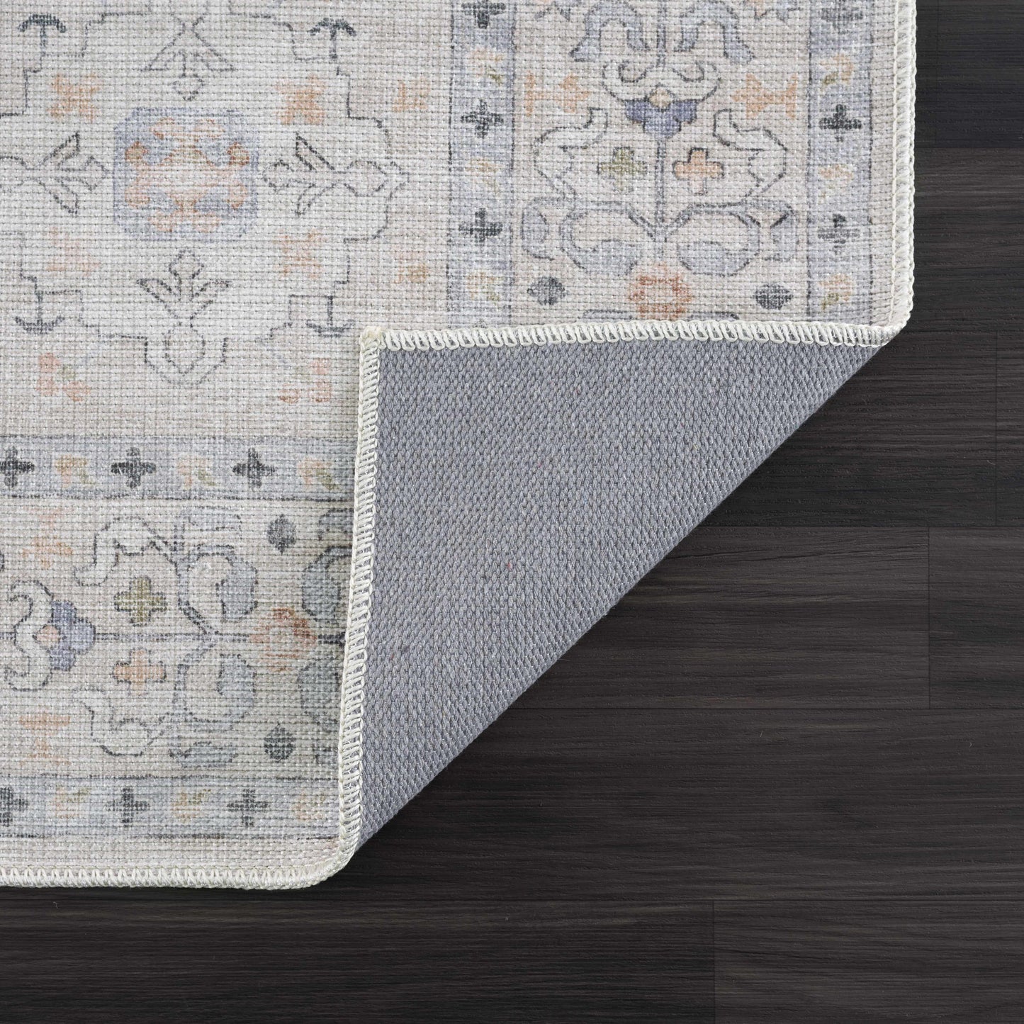 Beige Beckett Vintage Washable Area Rug - Promo